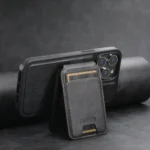Suteni M2 Oil Wax MagSafe Horizontal Card Bag Phone Case, For iPhone 12, For iPhone 12 Pro Max, For iPhone 12 Pro - Image 5