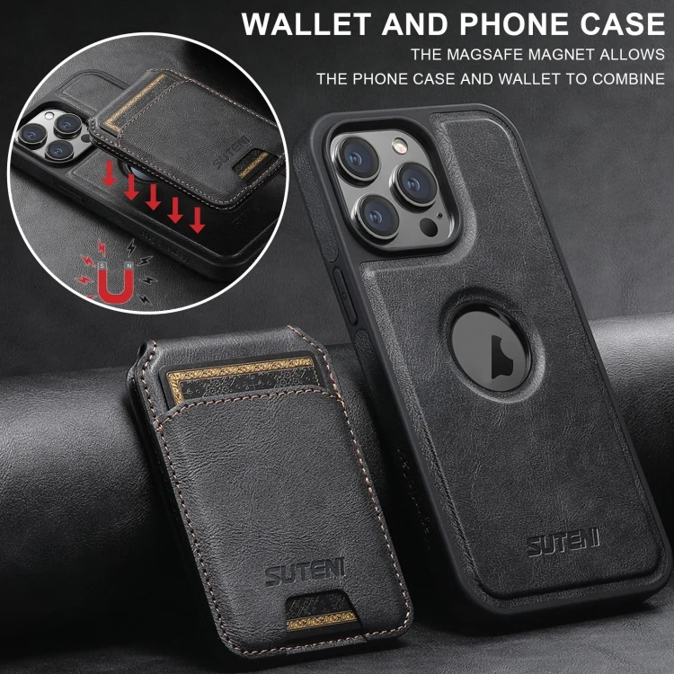 SYA0025592_B2.webp Suteni M2 Oil Wax MagSafe Horizontal Card Bag Phone Case, For iPhone 16 Pro Max, For iPhone 16 Pro, For iPhone 16 Plus, For iPhone 16, For iPhone 15 Pro Max - Image 3
