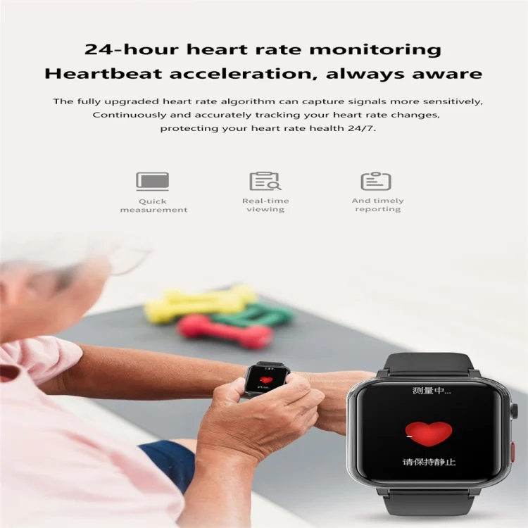 SYA0025624_B3.webp G18 1.83 inch Color Screen Smart Watch Silicone Strap, Support  Noninvasive Blood Sugar / Uric Acid - Image 4