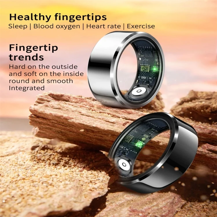 SYA0025638_B2.webp R6 SIZE 9 Smart Ring, Support Heart Rate / Blood Oxygen / Sleep Monitoring - Image 3