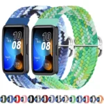 Adjustable Slide Buckle Braided Watch Band - Image 2