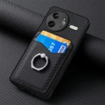 Carbon Fiber Card Wallet Ring Phone Case, For Redmi K80 Pro / Poco F7 Ultra, For Redmi K80 / Poco F7 Pro, For Redmi Turbo 4, For Xiaomi Poco X7 Pro - Image 6