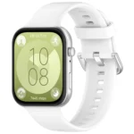 Silver Buckle Silicone Sports Watch Band