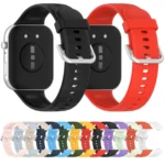 Silver Buckle Silicone Sports Watch Band - Image 3