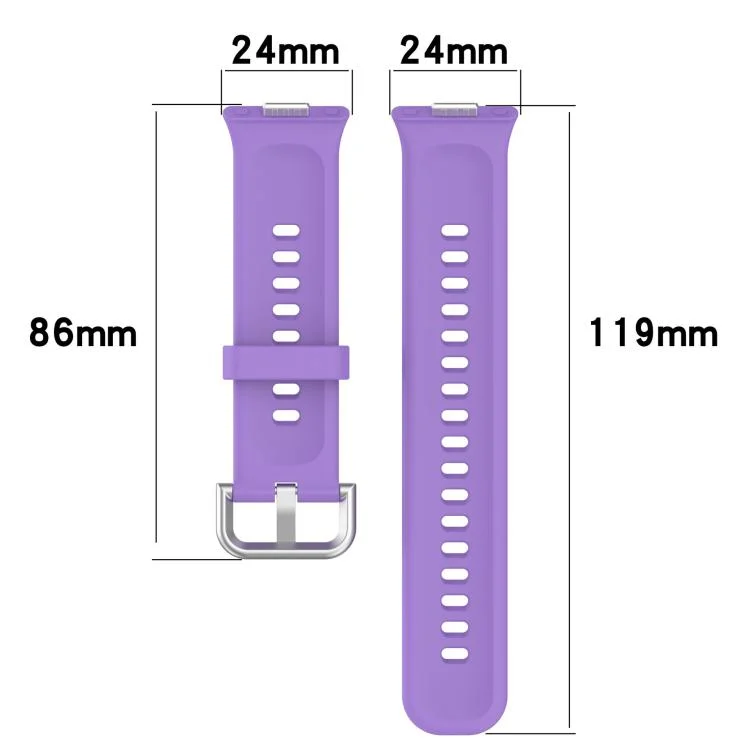 SYA0025686_B4.webp Silver Buckle Silicone Sports Watch Band - Image 5
