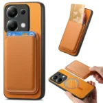 Retro Magsafe Card Bag PU Back Cover Phone Case, For Xiaomi Redmi Note 13 Pro 4G, For Xiaomi Redmi Note 13 4G