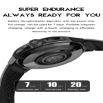 EX103 1.55 inch Color Screen Smart Watch, Support Bluetooth Call / Heart Rate Monitoring - Image 3