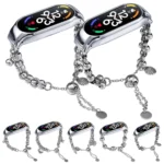 Beaded Bracelet Metal Watch Band - Image 2