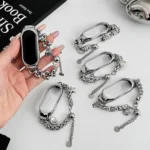 Beaded Bracelet Metal Watch Band - Image 4