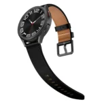 22mm SX Connector Metal Button Switch Leather Watch Band - Image 5