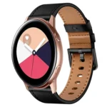 20mm SX Connector Metal Button Switch Leather Watch Band