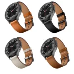 20mm SX Connector Metal Button Switch Leather Watch Band - Image 3