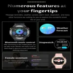 KC82 1.45 inch Color Screen Smart Watch, Support Bluetooth Call / Health Monitoring - Image 7