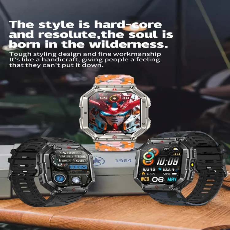 SYA0025917_B1.webp KR82 2.1 inch Color Screen Smart Watch, Support Bluetooth Call / Health Monitoring - Image 2