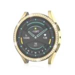 For Samsung Galaxy Watch 7 40mm Single Diamond Hollow PC Watch Protective Case