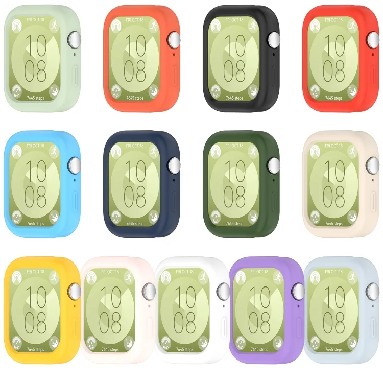 SYA0026077_B3.webp For Huawei Watch Fit3 Solid Color Silicone Watch Protective Case - Image 4