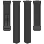 Folding Buckle Silicone Fitted Leather Watch Band - Image 6