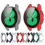 For Samsung Galaxy Watch FE 40mm PC + Tempered Glass Film Integrated Watch Protective Case - Image 2