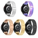 Three Bead Stainless Steel Metal Watch Strap - Image 3