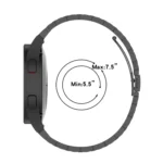 Three Bead Stainless Steel Metal Watch Strap - Image 4