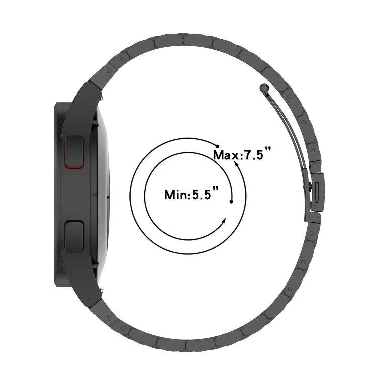 SYA0026163_B3.webp Three Bead Stainless Steel Metal Watch Strap - Image 4