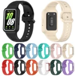 For Samsung Galaxy Fit3 Two Color Frame Integrated Silicone Watch Band - Image 2
