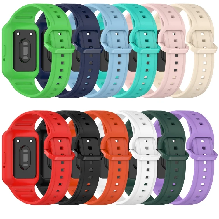 SYA0026175_B2.webp For Samsung Galaxy Fit3 Two Color Frame Integrated Silicone Watch Band - Image 3