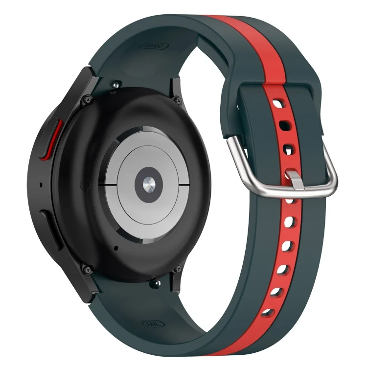 Two Color Stripe Silicone Watch Band