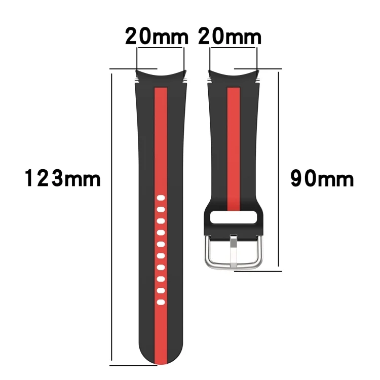 SYA0026176_B3.webp Two Color Stripe Silicone Watch Band - Image 4