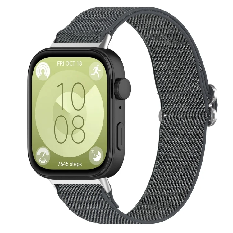 For Huawei Watch Fit 3 Ethnic Style Elastic Nylon Watch Band
