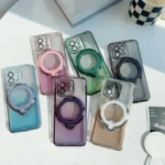 Rotation MagSafe Holder Gradient Glitter TPU Phone Case, For Xiaomi Poco F5 5G, For Xiaomi Redmi Note 12 Turbo 5G, For Xiaomi Poco F5 Pro 5G - Image 2