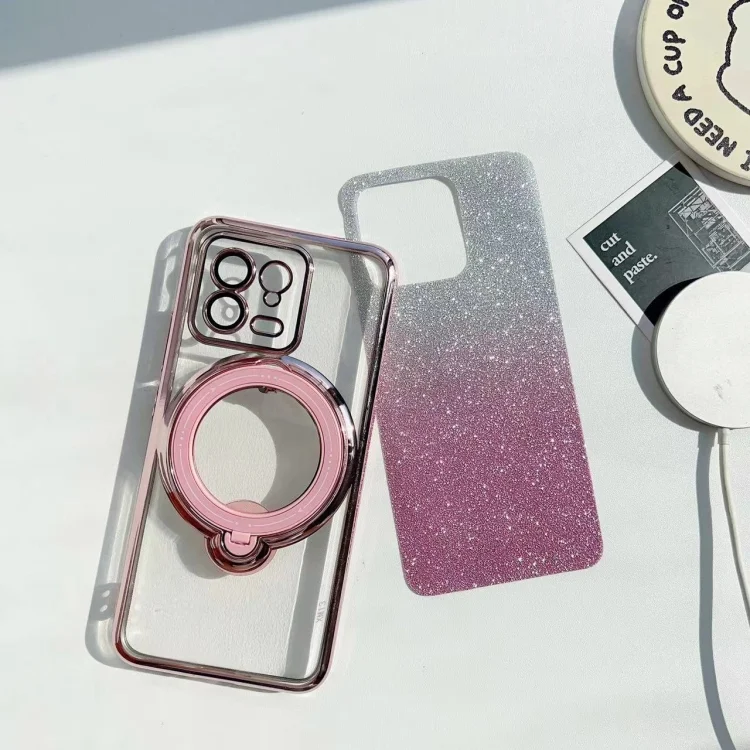 SYA0026196_B2.webp Rotation MagSafe Holder Gradient Glitter TPU Phone Case, For Xiaomi Poco F5 5G, For Xiaomi Redmi Note 12 Turbo 5G, For Xiaomi Poco F5 Pro 5G - Image 3