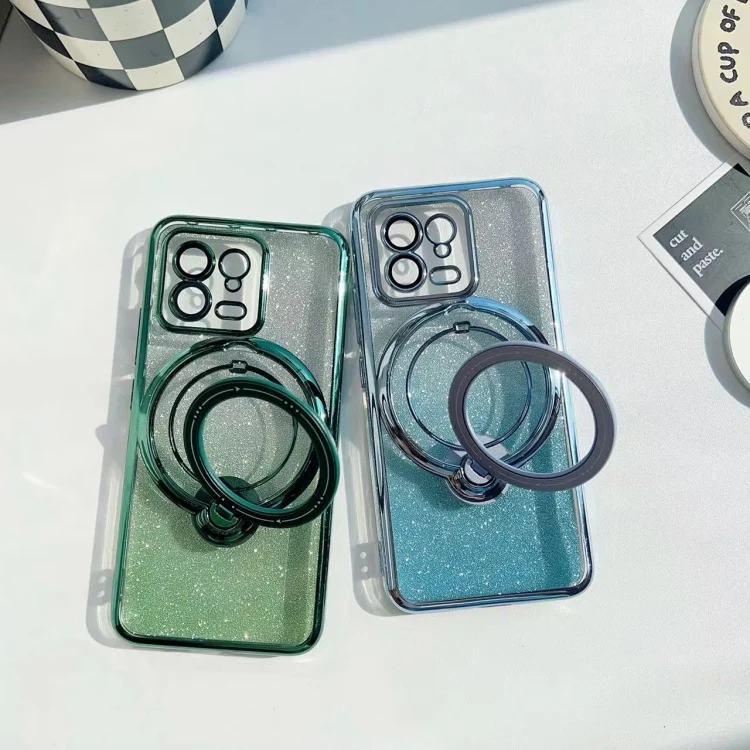 SYA0026196_B3.webp Rotation MagSafe Holder Gradient Glitter TPU Phone Case, For Xiaomi Poco F5 5G, For Xiaomi Redmi Note 12 Turbo 5G, For Xiaomi Poco F5 Pro 5G - Image 4