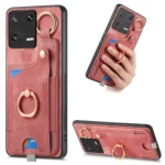Retro Skin-feel Ring Card Bag Phone Case with Hang Loop, For Xiaomi 13, For Xiaomi Civi 2, For Xiaomi 12T Pro