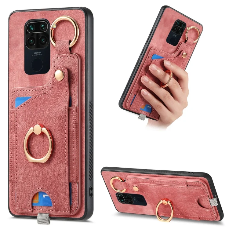 Retro Skin-feel Ring Card Bag Phone Case with Hang Loop, For Redmi Note 9, For Redmi K80 Pro / Poco F7 Ultra, For Redmi K80 / Poco F7 Pro