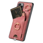 Retro Skin-feel Ring Card Bag Phone Case with Hang Loop, For Redmi K60 / 60 Pro, For Xiaomi 12T / Redmi K50 Ultra - Image 4