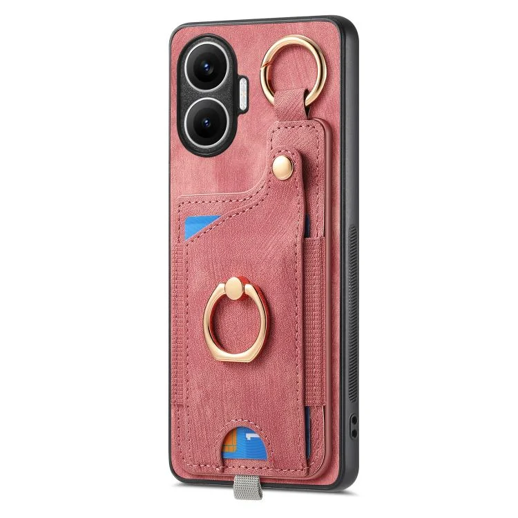 SYA002619842A_1.webp Retro Skin-feel Ring Card Bag Phone Case with Hang Loop, For Redmi Turbo 4 Pro, For Redmi Turbo 4, For Xiaomi Poco X7 Pro - Image 3