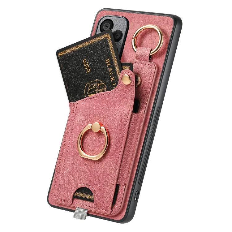SYA002619842A_2.webp Retro Skin-feel Ring Card Bag Phone Case with Hang Loop, For Redmi Turbo 4 Pro, For Redmi Turbo 4, For Xiaomi Poco X7 Pro - Image 4