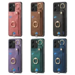 Retro Skin-feel Ring Card Bag Phone Case with Hang Loop, For Redmi K60 / 60 Pro, For Xiaomi 12T / Redmi K50 Ultra - Image 2
