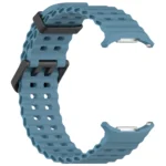 For Samsung Galaxy Watch Ultra 47mm Ocean Hole Dual Buckle Silicone Watch Band - Image 10