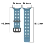 For Samsung Galaxy Watch Ultra 47mm Ocean Hole Dual Buckle Silicone Watch Band - Image 4