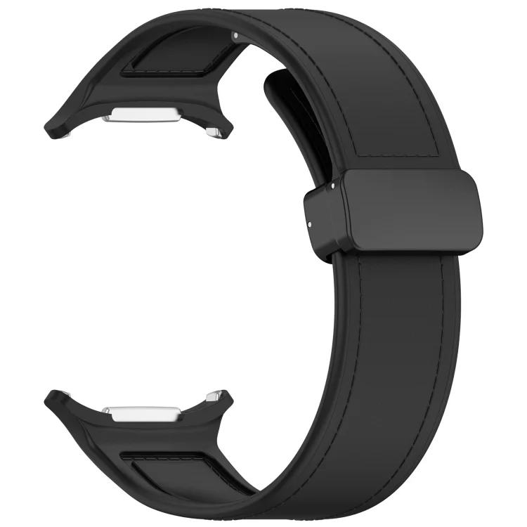 SYA002623401A_2.webp For Samsung Galaxy Watch Ultra 47mm Magnetic Folding Buckle Silicone Leather Watch Band - Image 9