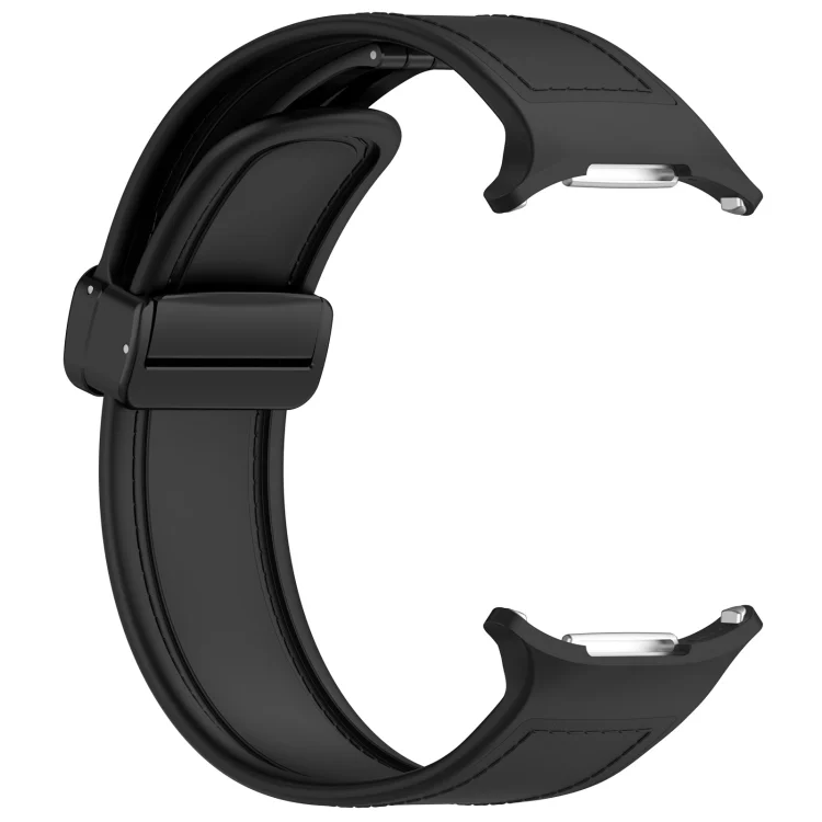 SYA002623401A_3.webp For Samsung Galaxy Watch Ultra 47mm Magnetic Folding Buckle Silicone Leather Watch Band - Image 10
