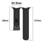 For Samsung Galaxy Watch Ultra 47mm Magnetic Folding Buckle Silicone Leather Watch Band - Image 4