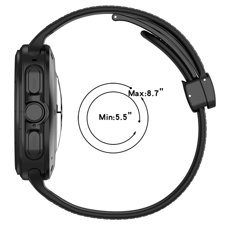 SYA0026234_B4.webp For Samsung Galaxy Watch Ultra 47mm Magnetic Folding Buckle Silicone Leather Watch Band - Image 5