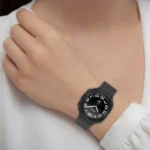 For Samsung Galaxy Watch Ultra 47mm Magnetic Folding Buckle Silicone Leather Watch Band - Image 6