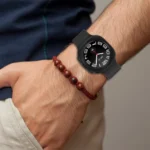 For Samsung Galaxy Watch Ultra 47mm Magnetic Folding Buckle Silicone Leather Watch Band - Image 7