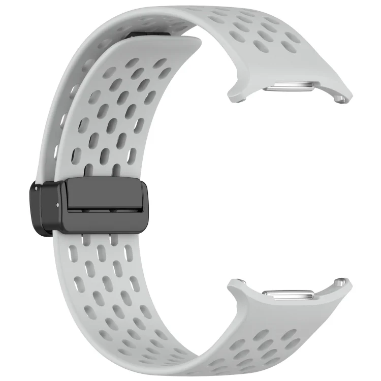 SYA002623601A_2.webp For Samsung Galaxy Watch Ultra 47mm Hole Style Magnetic Folding Buckle Silicone Watch Band - Image 8