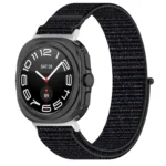 For Samsung Galaxy Watch Ultra 47mm Loop Nylon Hook and Loop Fastener Watch Band