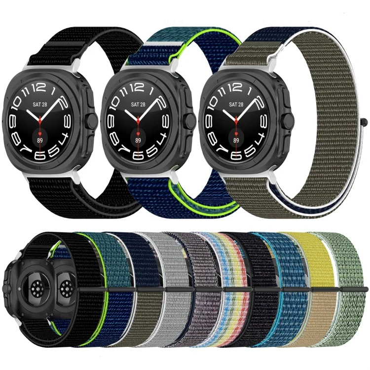 SYA0026240_B1.webp For Samsung Galaxy Watch Ultra 47mm Loop Nylon Hook and Loop Fastener Watch Band - Image 2